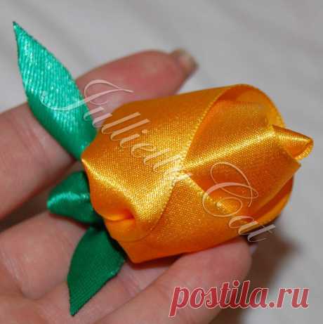 Роза из ленты