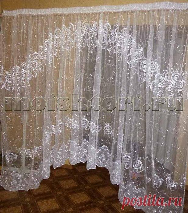 ТЮЛЬ С КАЙМОЙ В ВИДЕ АРКИ (Шитье и крой) | Журнал Вдохновение Рукодельницы