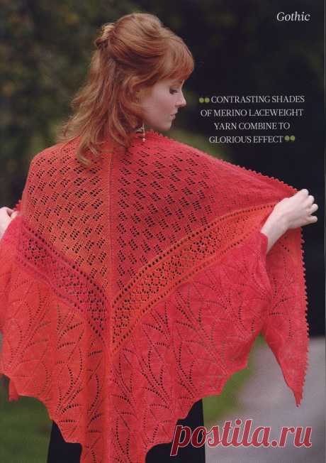 Вязание шали Gothic, The Knitter 37 - Вяжи.ру