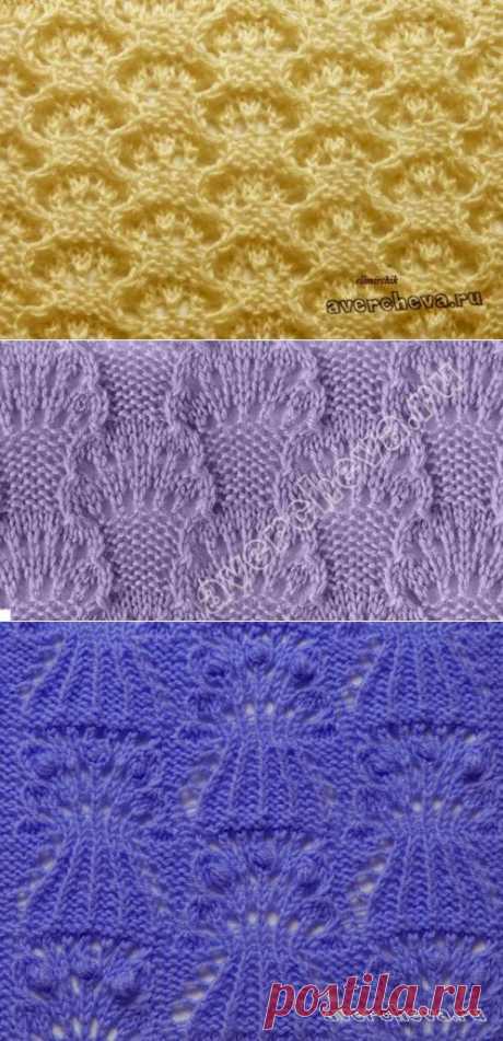 УЗОРЫ ДЛЯ ВЯЗАНИЯ. Кустики | Домохозяйки