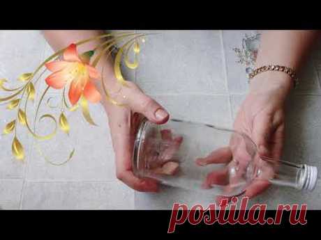 Как сделать декор бутылки  ромашками, Рисуем на бутылке.DIY/рукоделие