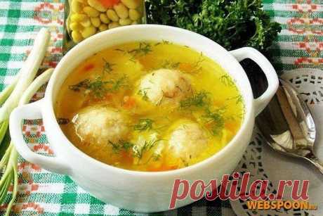 Суп с сырными шариками