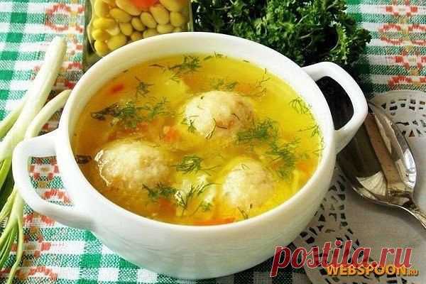 Суп с сырными шариками