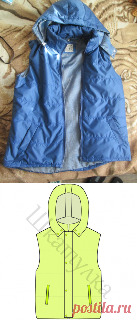 Выкройка детской безрукавки | Шкатулка