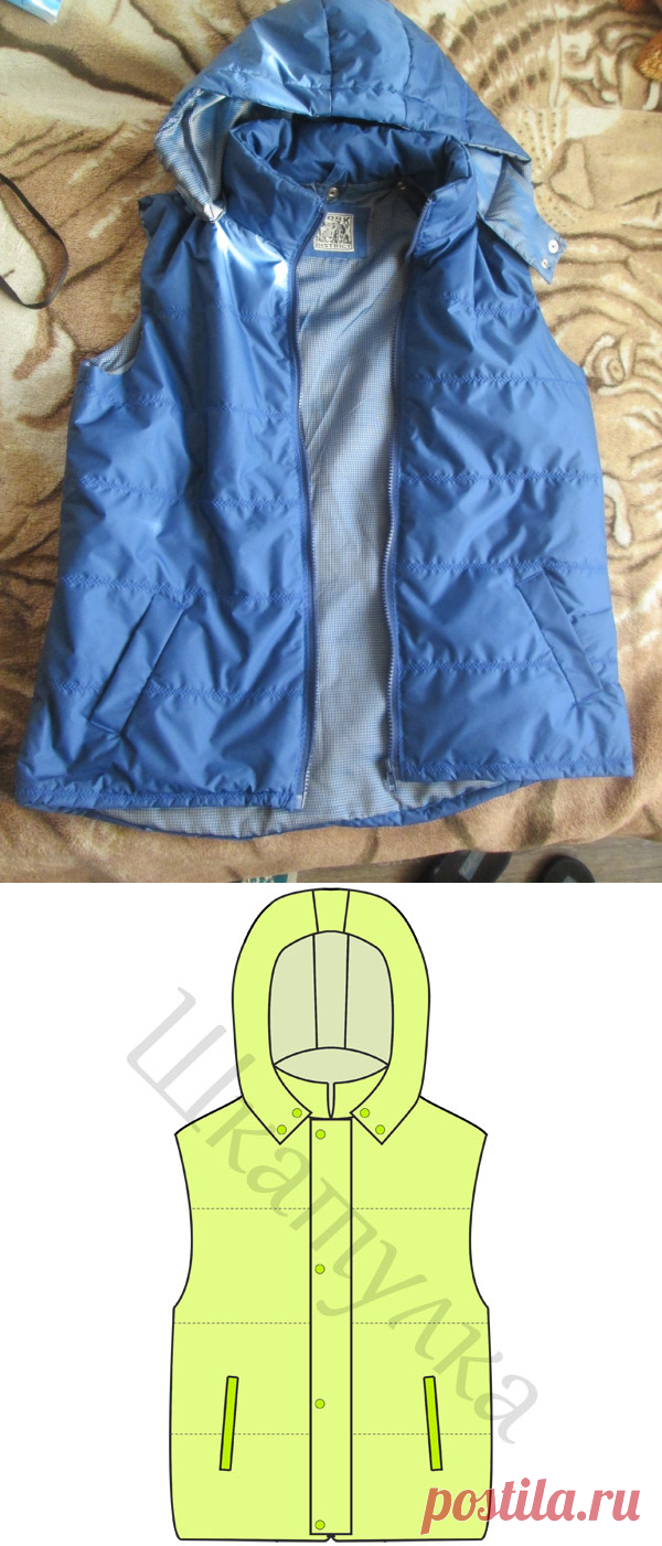 Выкройка детской безрукавки | Шкатулка