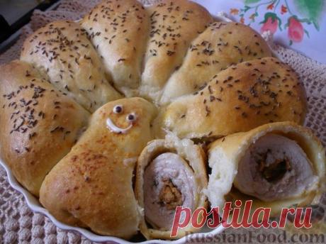 Сочный пирог с курицей "Наседка"
