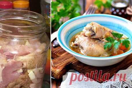 Курица в банке: блюдо, вкус которого в разы лучше, чем в рукаве