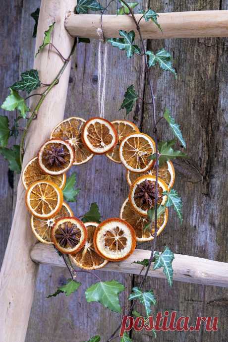 Gedroogde sinaasappel krans maken - Diy – ElsaRblog