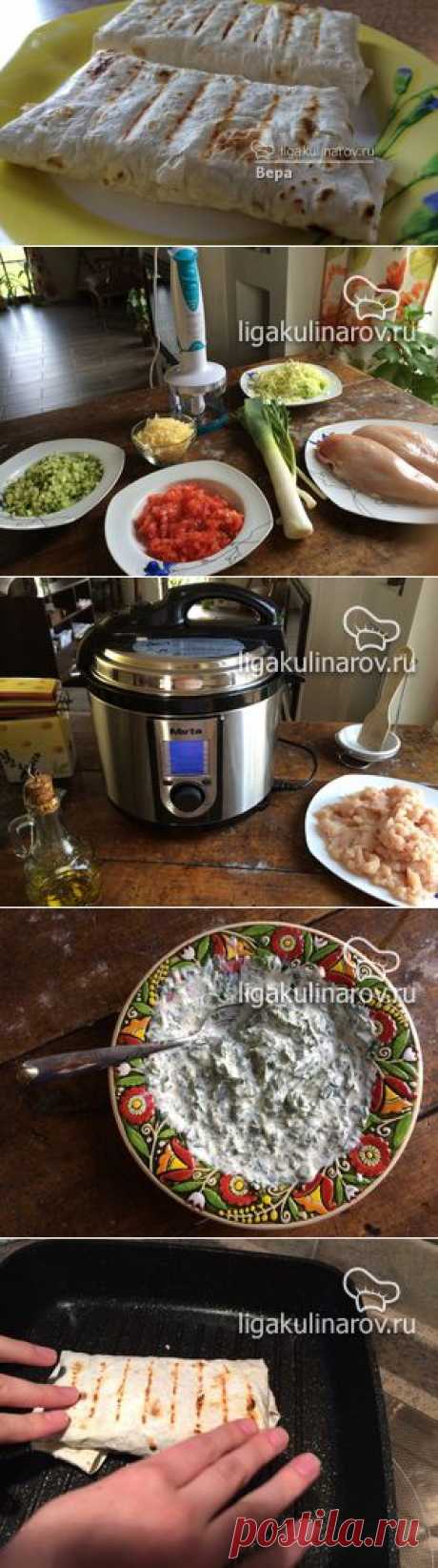 Шаурма в мультиварке, рецепт пошаговый от Лиги Кулинаров. Рецепт шаурмы в мультиварке, рецепты Лиги Кулинаров.