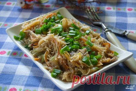 Рисовая лапша с овощами - пошаговый рецепт с фото на Повар.ру