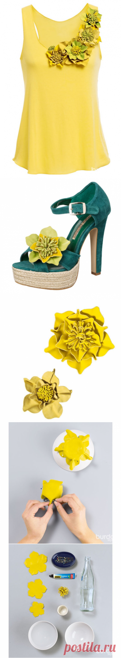 Как сделать и использовать цветы из кожи (Diy*5) / Кожа / ВТОРАЯ УЛИЦА