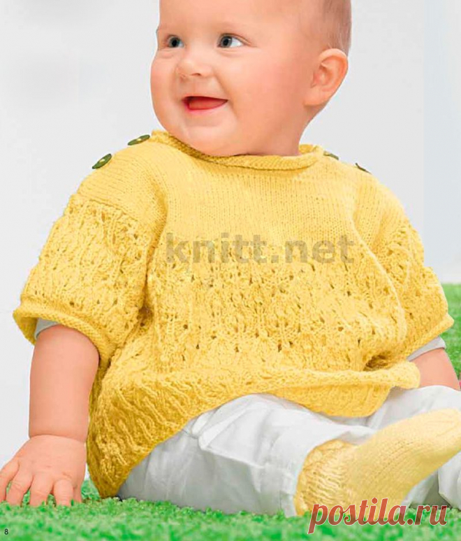 Пуловер спицами и носочки для малыша | knitt.net