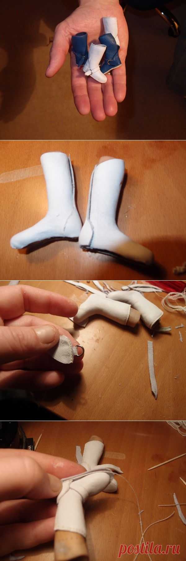 Авторские шарнирные куклы - Утепляемся. Делаем сапоги