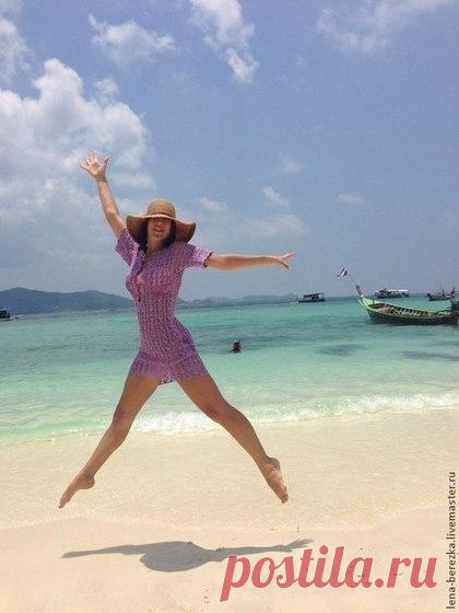 Купить Туника "Летняя" - туника, туника вязаная, туника крючком, туника летняя, туника пляжная