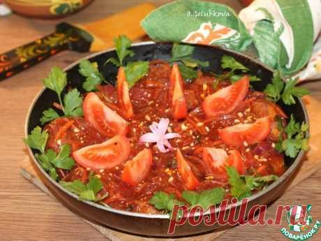 Фрикадельки из макарон, фасоли с соусом Кулинарный рецепт