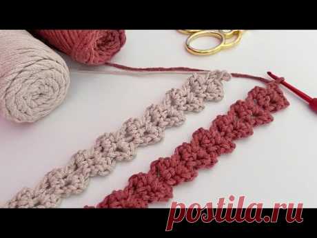 Örgü Çanta Sapı Yapımı / Makrome İpten Çanta Sapı Modelleri / Crochet Bag Handle