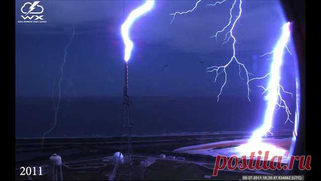 High Speed Footage Captured An Amazing Lightning Strike At NASA Launch Complex 39B Since 2011, several lightning strikes at Kennedy Space Center's Launch Complex 39B have been captured with high speed cameras. Watch this amazing footage. Credit: NASA Kennedy Space Center Music: Whispering Wind by Ethan Sloan | courtesy of Epidemic Sound