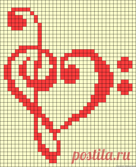 Heart Love perler bead pattern | Graphs | Bead Patterns, Perler Beads and Beads