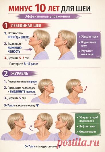 Минус 10 лет для шеи