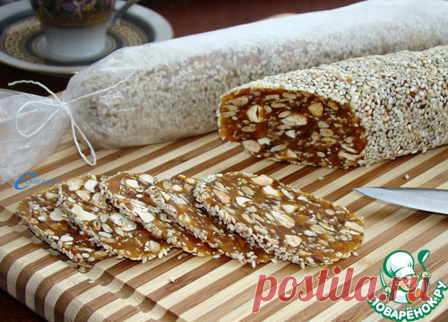 Финиковая колбаска - кулинарный рецепт