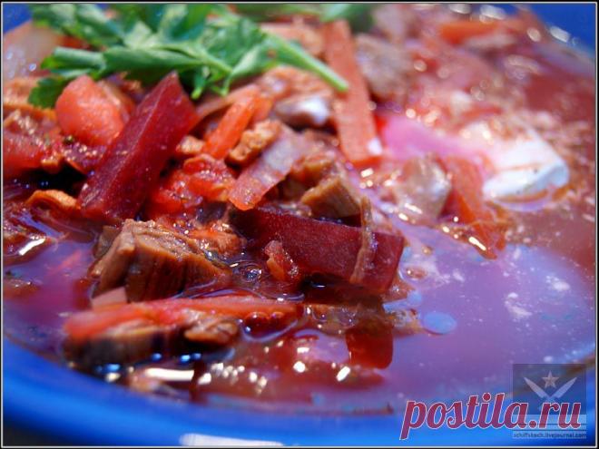 Кухонный ежедневник - Еще борщ. Нарушая традиции.