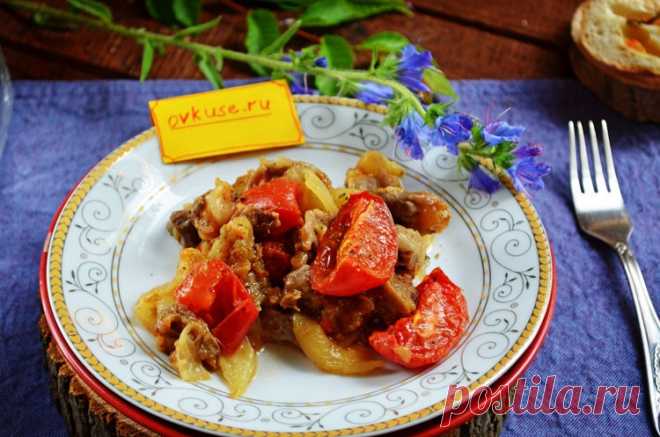 Теплый салат с куриными желудками - Простые рецепты Овкусе.ру