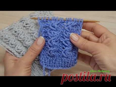 ОБЪЕМНЫЕ ДОРОЖКИ СПИЦАМИ ДЛЯ ШАПКИ, СВИТЕРА. Узоры спицами.