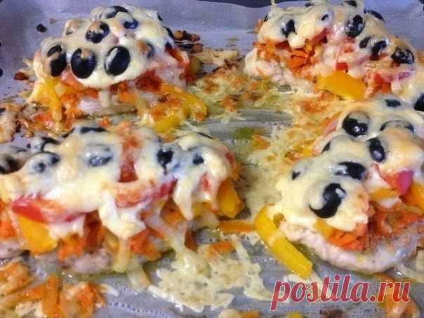 Куриная грудка под «шубкой»