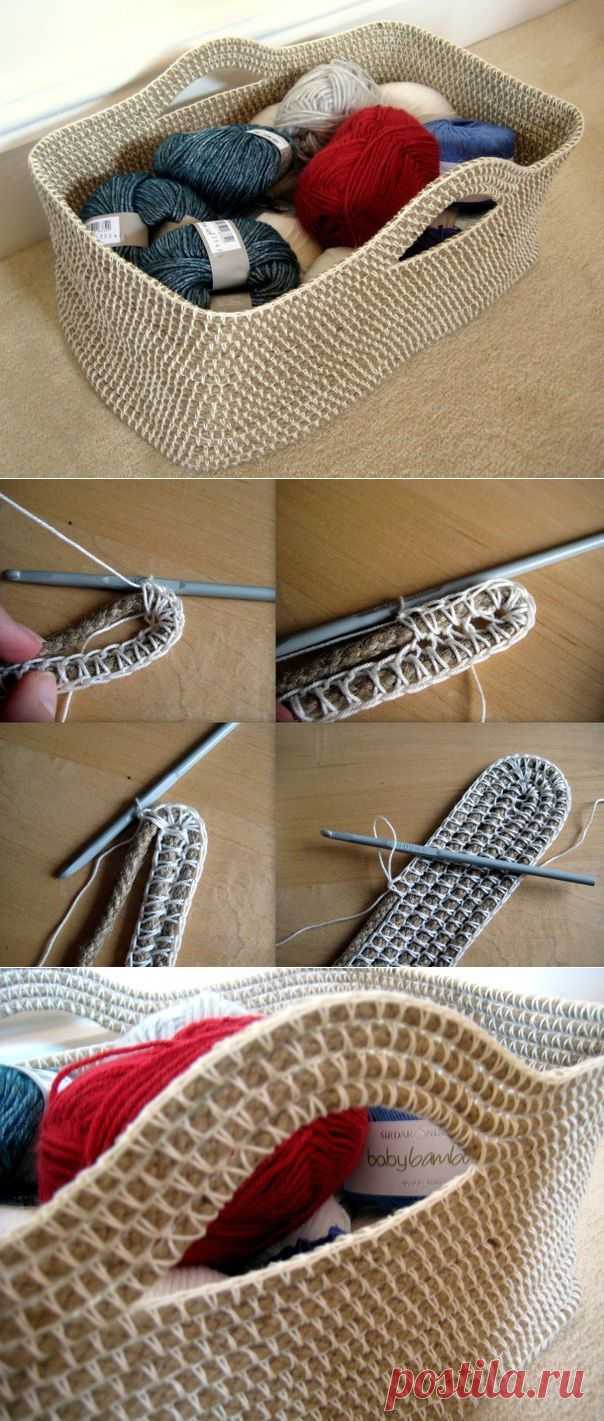 Плетем корзинку. / Рукоделие