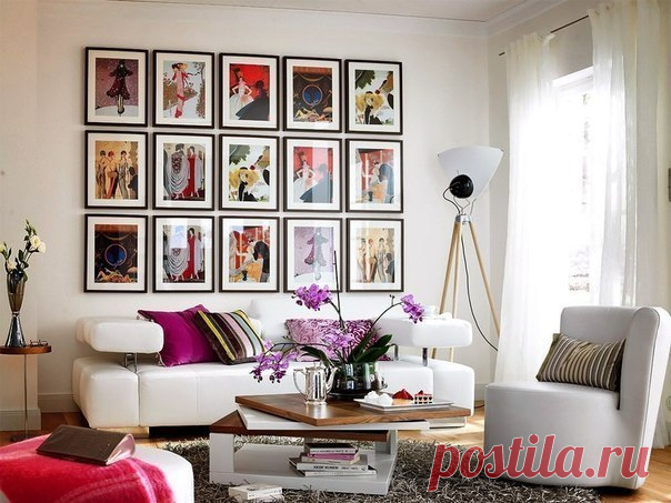 Группируем и вешаем рамки