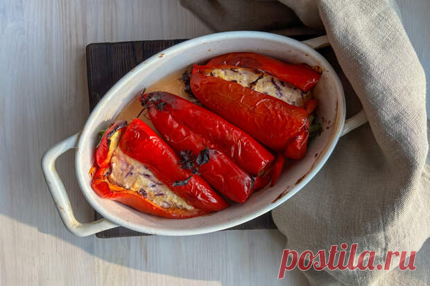 Перцы, фаршированные творожным сыром — так легко и эффектно - Будет вкусно - Социальная сеть 