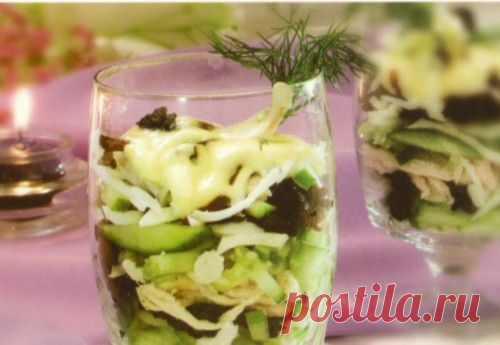 Салат-коктейль с курицей - Рецепты русской кухни
