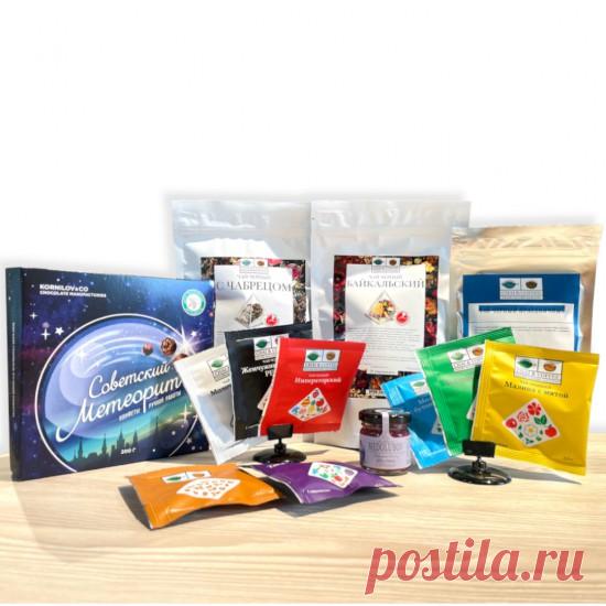 Купить Комплект ко Дню Учителя №41379 из чая в пирамидках, весового и в сашетах