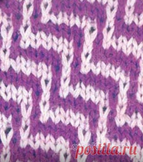 Узор интарсия №5055 » Люблю Вязать