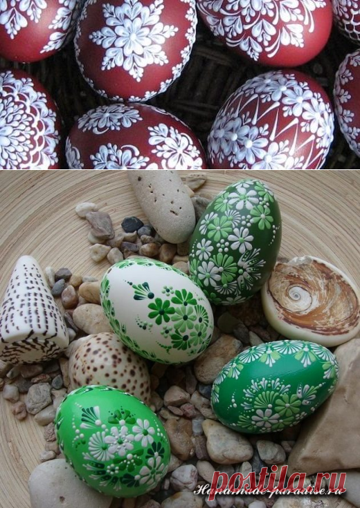 Роспись пасхальных яиц горячим воском - Handmade-Paradise