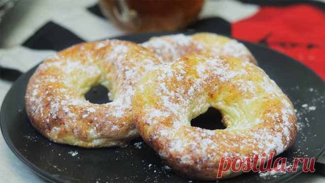 Творожные пончики в духовке. Просто и вкусно к чаю. Выпечка из творога | Кулинарка | Яндекс Дзен