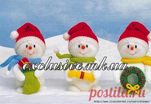 Снеговик спицами