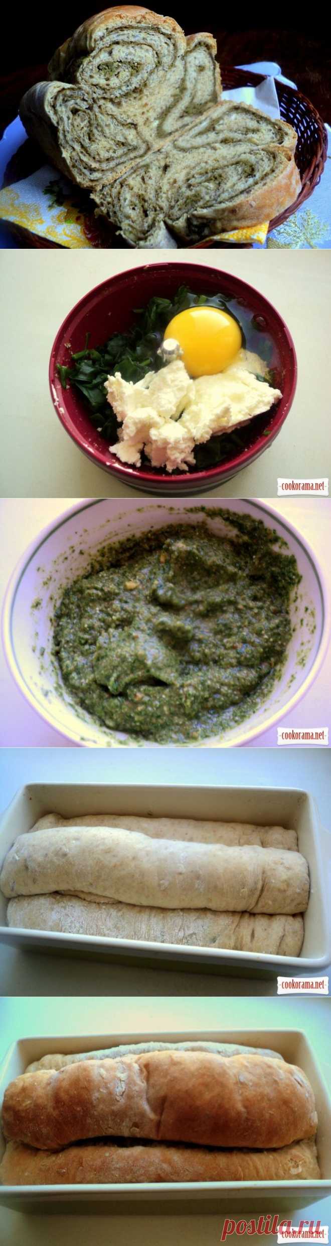 Хлеб с цельнозерновой мукой и шпинатом / Домашний хлеб своими руками / Кукорама — вкусные рецепты!