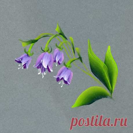 Рисунки плоской кистью от Юлии Белей