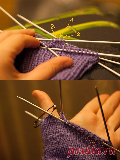 Подробная инструкция по вязанию митенок: ru_knitting