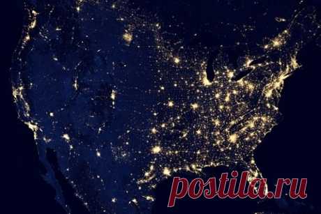 © NASA. Ночные огни США. | 15 лучших снимков NASA из космоса | Фото | Аргументы и Факты