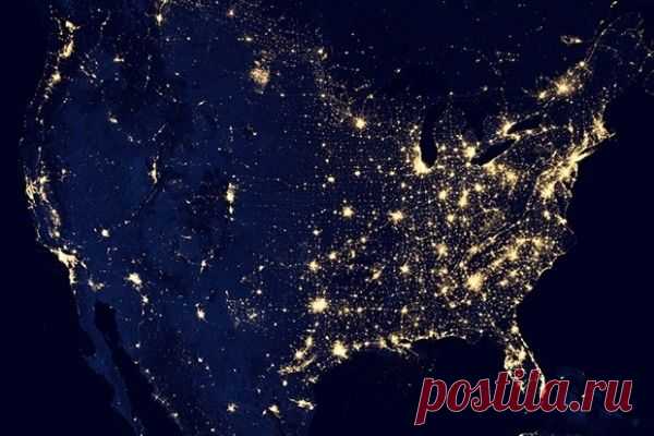 © NASA.  Ночные огни США.  |  15 лучших снимков NASA из космоса | Фото | Аргументы и Факты