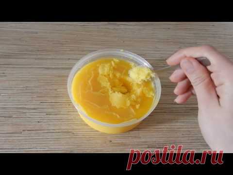 Домашнее топлёное масло на водяной бане (пожалуй лучший способ)
