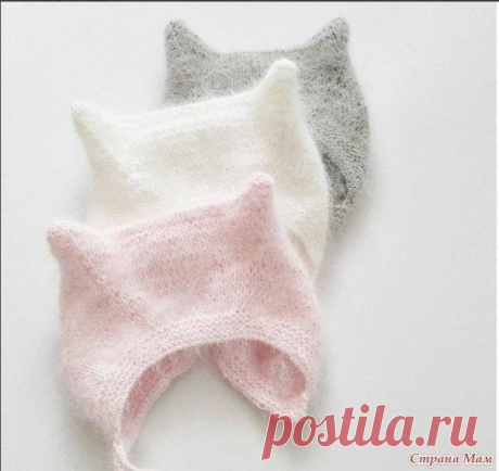 Пуховая шапочка Kitty cap
