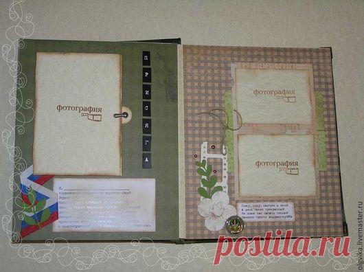 Купить Дембельский альбом - оливковый, дмб, дембельский альбом, военная служба, подарок, подарок мужчине