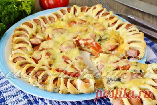 Пицца с вкусным краешком: пошаговый рецепт с фото