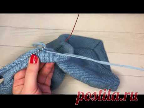 Кетлевание открытых петель 🧶 Кетлевание горловины 🧶 Кетлевка иглой - легко и просто - YouTube