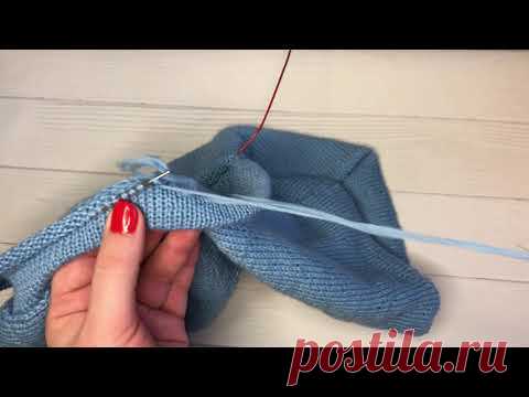Кетлевание открытых петель 🧶 Кетлевание горловины 🧶 Кетлевка иглой - легко и просто - YouTube