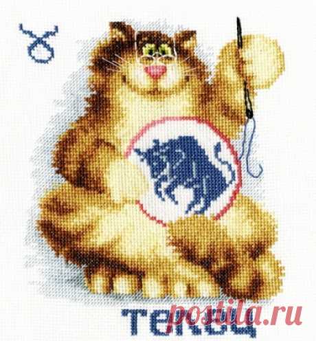 Знаки зодиака. Телец - кот.