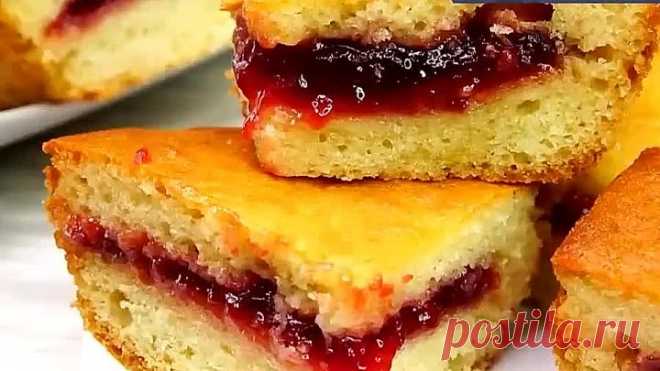 Пирог с секретом!Из продуктов,которые всегда есть дома!Cправится любая хоз